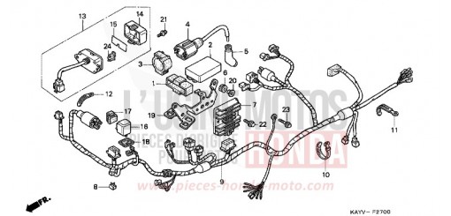 FAISCEAU DES FILS NX125V de 1997